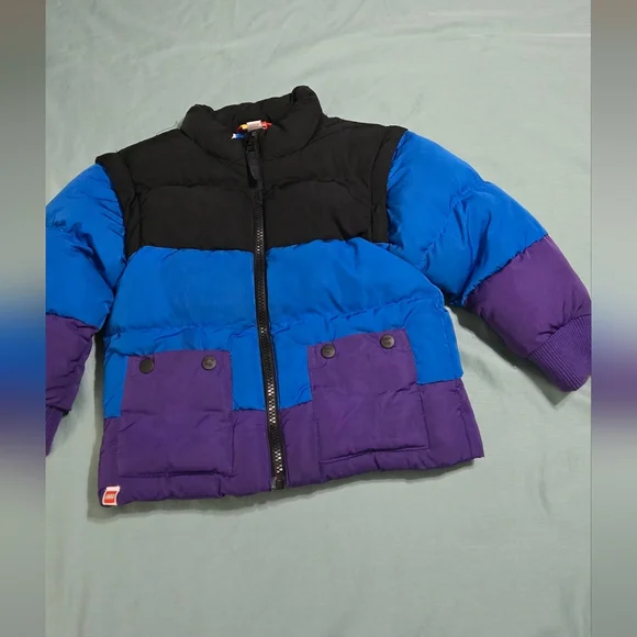 Lego-Jacket 4T Unisex Toddler Color Block Puffer Jacket Collection